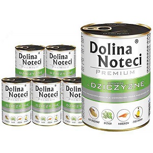 Mokra karma dla psa Dolina Noteci z dziczyzna 6x400 g