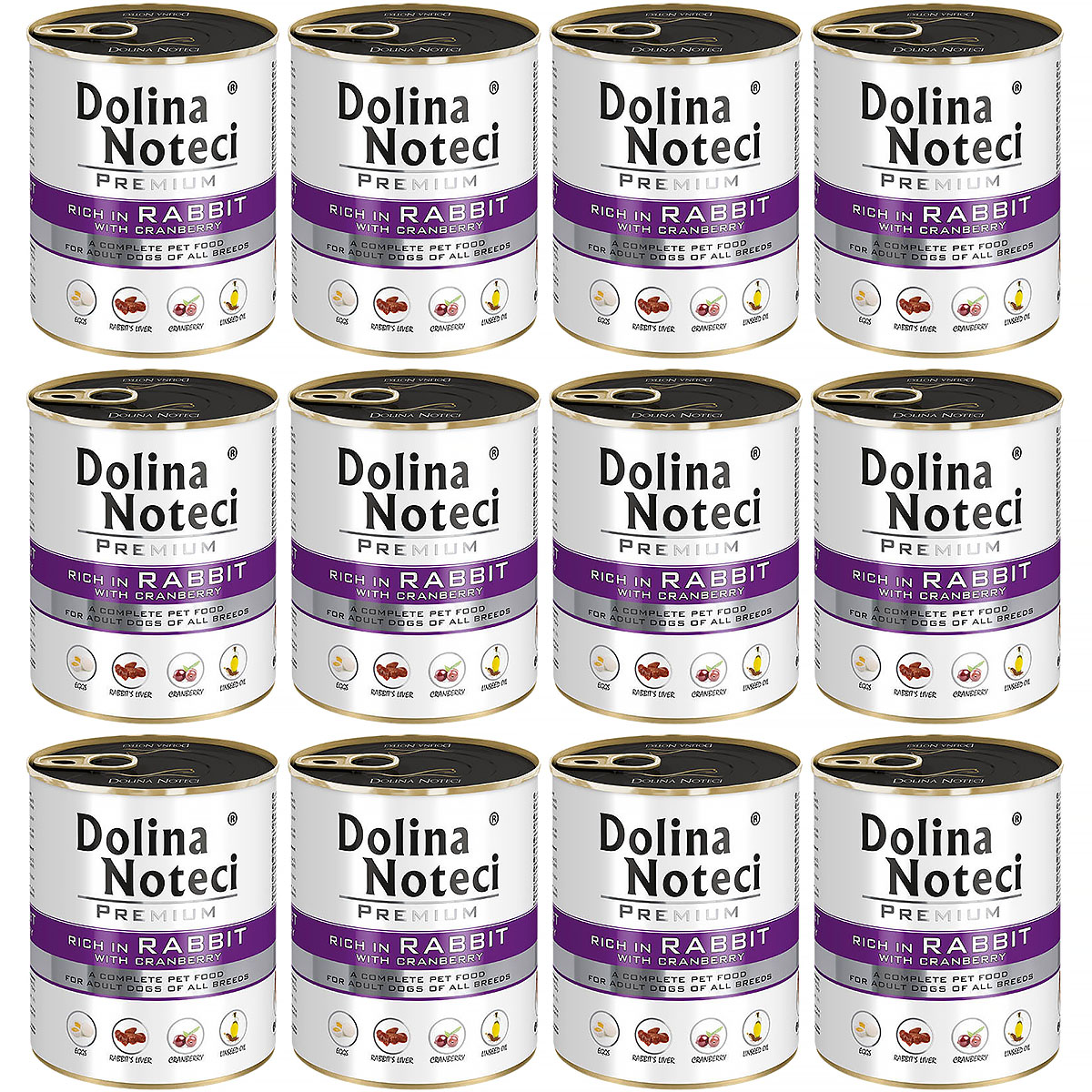 Dolina Noteci z królikiem 12 x 800 g