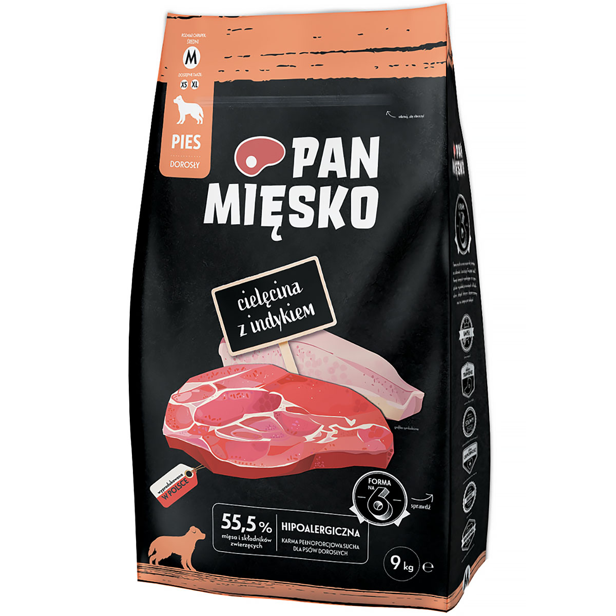 Sucha karma Pan Mięsko 9 kg