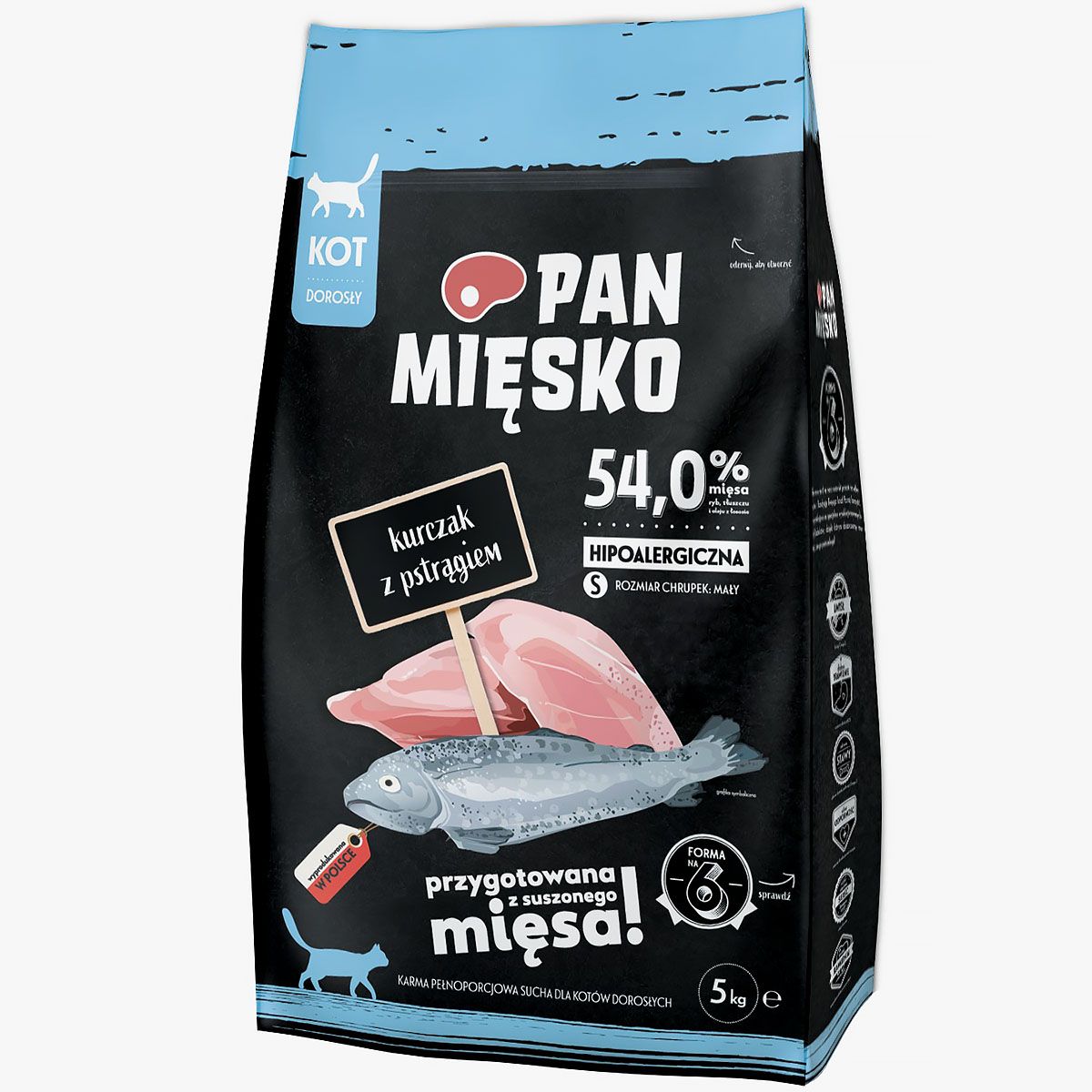 Sucha karma dla kota Pan Mięsko 5 kg