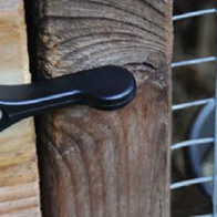 Zamknięcie, suwak obrotowy do zamykania klatek PCV