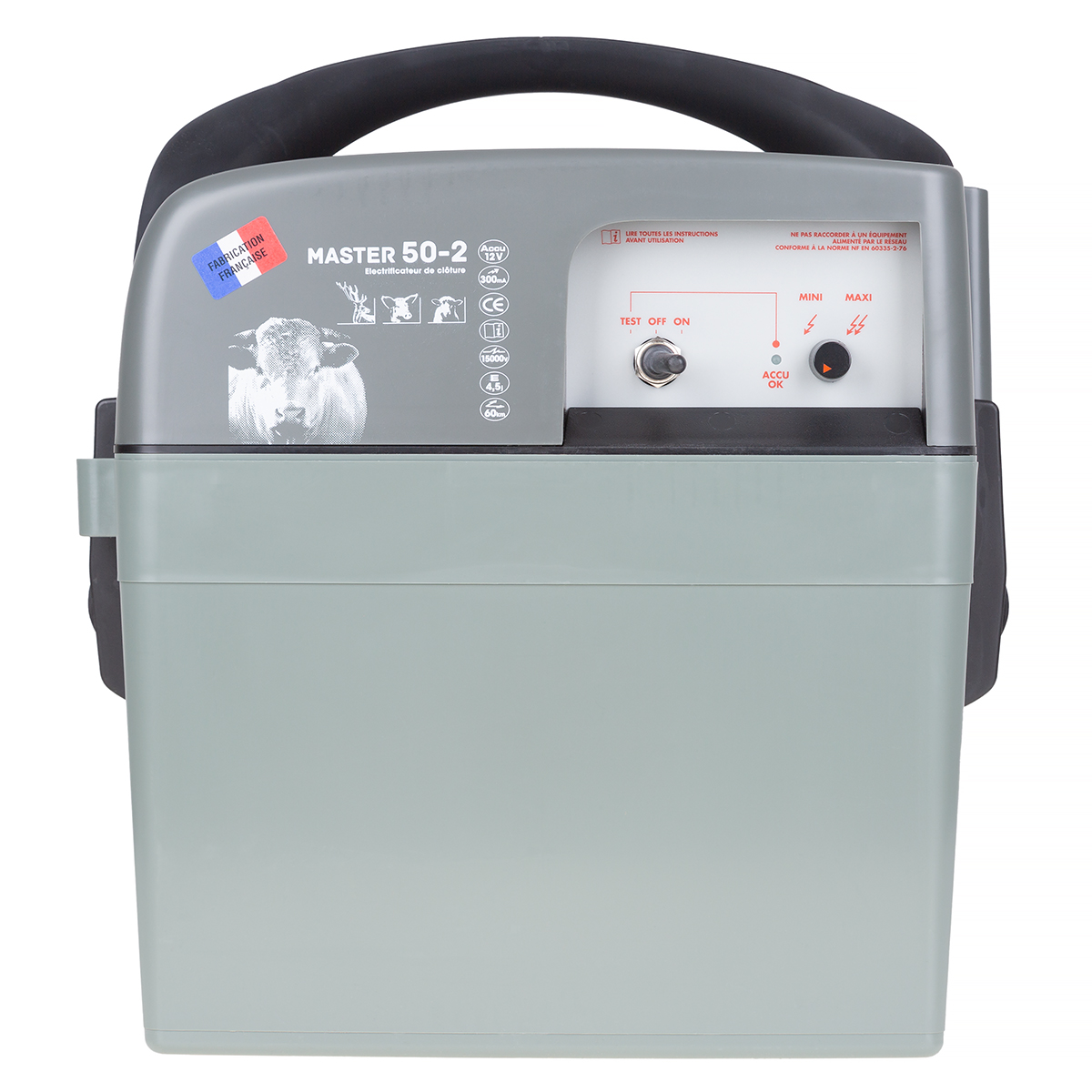 Najmocniejszy pastuch akumulatorowy MASTER 50 4500mJ 12V