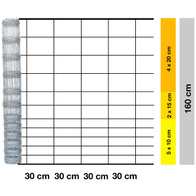 Siatka leśna do ochrony upraw i dla bydła 160 cm - rolka 50 metrów - 160/13/30