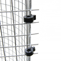 Łącznik 7 mm do siatek zgrzewanych i klatek tworzywo sztuczne 25 sztuk