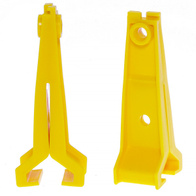 Uchwyt do podwieszania linii pojenia indyków i prowadzenia przewodu elektrycznego