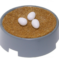 Misa lęgowa pełna dla gołębi - szara 23 cm