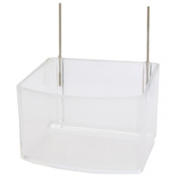 Karmidło poidło dla papug zawieszane na drut transparentne