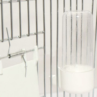 Poidełko dla kanarków i papużek Expo-MINI 70 ml z transparentnym zasobnikiem