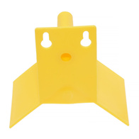 Siodełko dla kanarków i papug żółte mocowane do klatki