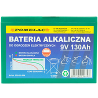 Bateria alkaliczna 9V o podwyższonej trwałości - 130 Ah