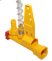 Odpowietrznik linii pojenia na rurę 28 x 28 mm z wysokim profilem aluminiowym dla indyków