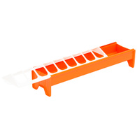 Karmnik podłużny o długości 50cm dla kurcząt i drobiu karmidło