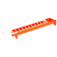 Karmnik podłużny o długości 75cm dla kurcząt i drobiu karmidło