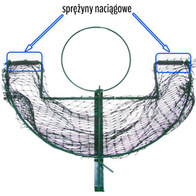 Sprężyny zapasowe do pułapki na jastrzębie - 2 sztuki prawa + lewa