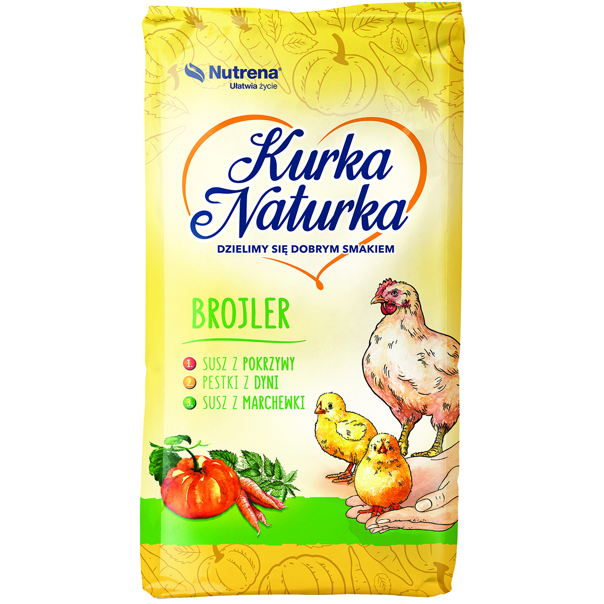 Pasza dla brojlerów Nutrena Kurka Naturka Brojler 2 kruszonka 25 kg