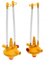 Reduktor pochyłości terenu w linii pojenia