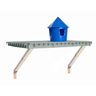 Drewniane podpórki do półek w gołębnikach