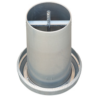 Automat paszowy - karmidło dla drobiu metalowe 40 kg kompletne z regulacją