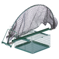 Pułapka na jastrzębie dwuskrzydłowa z klatką na żywą przynętę