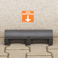 Naklejka informacyjna ścienna karmnik deratyzacyjna