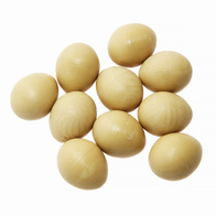 Sztuczne jajka podkładowe dla bażantów jasno-brązowe pełne - 10 szt.