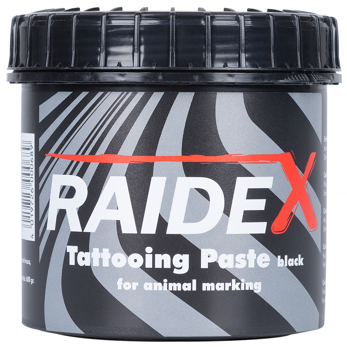 Pasta do tatuażu RAIDEX czarna - puszka 600g
