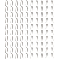 Skoble do mocowania siatek w drewnie