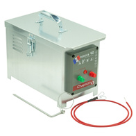 Pastuch akumulatorowy BERGER MAGNUM 3000mJ 9-12V w metalowej skrzyni