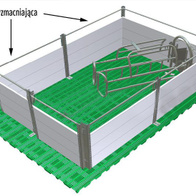 Rura wzmacniająca 200 cm do wygrodzeń i przegród odchowalni i kojców porodowych dla trzody