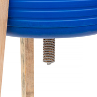 Karmnik sprężynowy dla kur z zasobnikiem 40 kg na ziarno i paszę do wolier i na wybieg