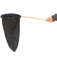 Chwytak do łapania kanarków i papug średnica 30 cm drewniana rączka