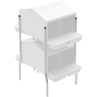 Nogi wysokie do montażu dwustronnego 2 poziomów gniazd dla niosek 2 szt.