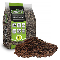 Keramzyt ogrodniczy doniczkowy do podłoża drobny 4 - 8 mm drenaż 5 l