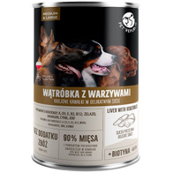 PetRepublic karma mokra dla psa smak wątróbka z warzywami 800 g puszka 1 szt