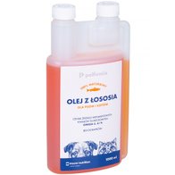 Olej z Łososia dla psów i kotów kwasy Omega Polfamix 1 l
