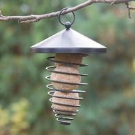 Karmnik na kule tłuszczowe i pokarm dla dzikich ptaków metalowy