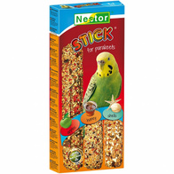 NESTOR kolby dla małych papug 3w1 jabłka, miód, muszelki