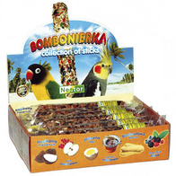 Nestor Bombonierka dla średnich papug 12 kolb w 6 smakach