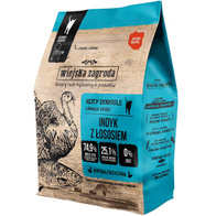 Wiejska Zagroda sucha karma dla dorosłych kotów indyk z łososiem 400 g