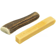 Naturalny gryzak dla psa zestaw poroże + ser himalajski DOGRYZKI M