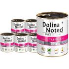 Mokra karma dla psa Dolina Noteci bogata w indyka zestaw w puszkach 6 x 800 g