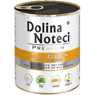 Dolina Noteci karma dla psa mokra Premium kaczka z dynią w puszkach 12 x 800 g