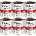 Dolina Noteci karma dla psa mokra Premium wołowina zestaw w puszkach 6 x 800 g