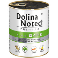Dolina Noteci karma dla psa mokra Premium dziczyzna zestaw w puszkach 12 x 800 g