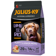 Sucha karma hipoalergiczna dla szczeniąt Julius-K9 HP jagnięcina ryż 3 kg szczeniak