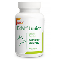 Tabletki dla psów witaminy i minerały dla szczeniąt Dolvit Junior Dolfos 90 tabl.