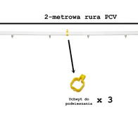 Linia pojenia drobiu 8- stanowisk HOBBY-DRINK 2 metry