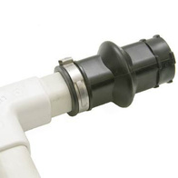 Złączka gumowa ze zgrubieniem z opaskami na rurę 22 x 22 mm