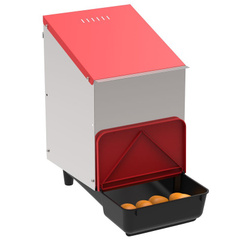 Gniazdo dla kur niosek automatyczne PLATINUM pojedyncze zewnętrzne z pojemnikiem na jajka