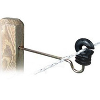 Izolator okrągły z długim trzpieniem do drewna